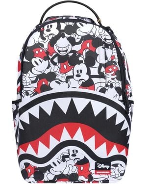 Sprayground Tassen ,Veelkleurig ,Polyester Disney Mickey Crammed Rugzak - Rood