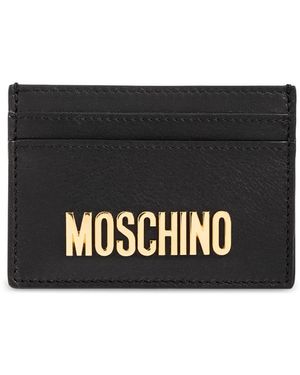 Moschino Kartenetui mit logo - Schwarz