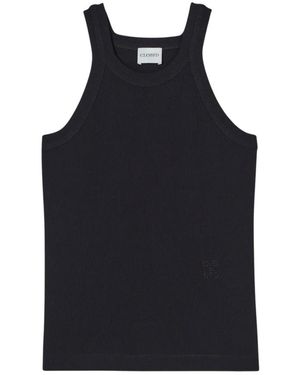 Closed Sleeveless Tops - Nero