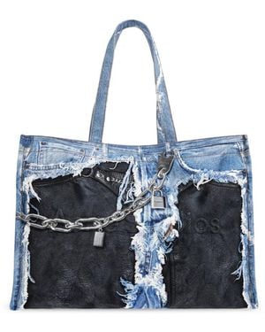 Acne Studios Denim Shopper Bag - Blauw