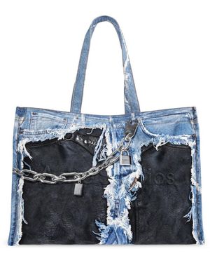 Acne Studios Denim Shopper Bag - Blauw