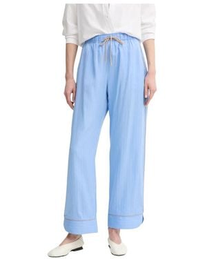 Munthe Broeken ,Blauw ,Wide Broeken