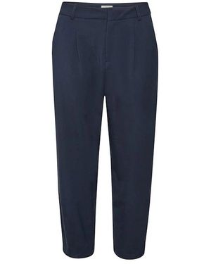 Kaffe Straight Pants - Blue