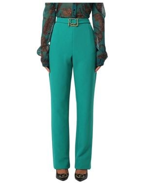 Just Cavalli Straight Trousers - Green