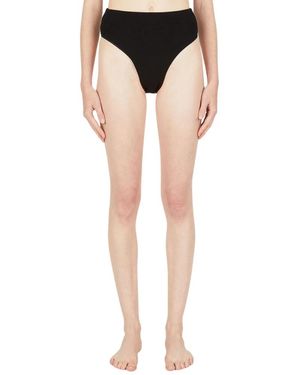 Ziah Badmode ,Zwart ,90S High Waisted Bouclê Bikini Bottoms