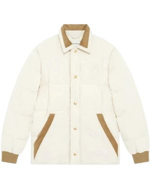 Drole de Monsieur Gepolsterte Off Jacke - Weiß