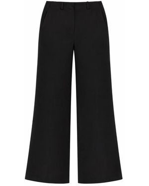 Theory Broeken ,Zwart ,Polyester Broek Met Riemlussen