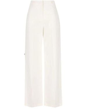 Fendi Wide Trousers - Blanco