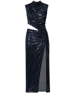 Amazuìn Iselin Asymmetrisches Maxikleid Mit Drapierung - Blau