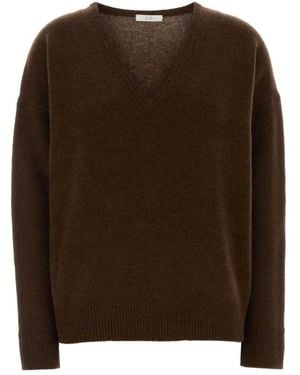 Co. V-Neck Knitwear - Marron