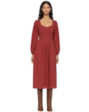 Sea Midi Dresses - Rouge