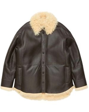 Acne Studios Leather Jackets - Black