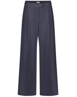Seductive Wide Trousers - Bleu