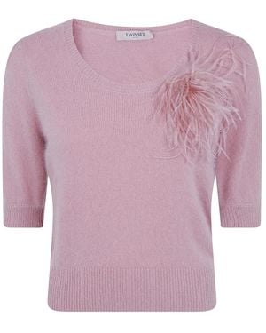 Twinset Round-Neck Knitwear - Viola