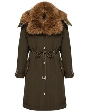 Moncler Halicte Long Down Parka - Groen