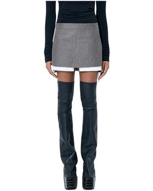 Rick Owens Short Skirts - Black