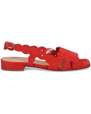 Sangiorgio Flat Sandals - Rosso