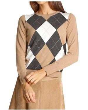 Marella Round-Neck Knitwear - Neutro