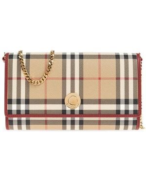 Burberry Hannah Chain Wallet - Naturel