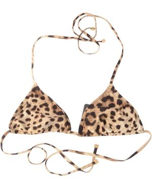 Dolce & Gabbana Badmode ,Veelkleurig ,Tweed Dierenprint Bikini - Metallic