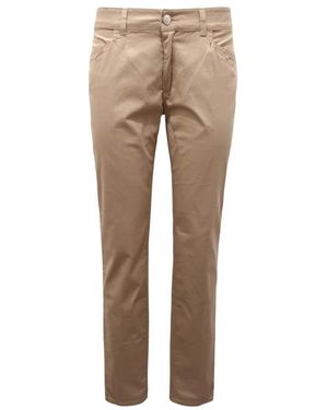 Trussardi Slim-Fit Trousers - Natural