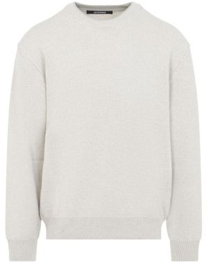 Jacquemus Truien & Vesten ,Wol La Maille Moulin Trui - Wit
