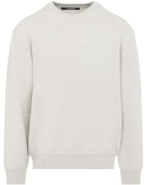 Jacquemus Truien & Vesten ,Wol La Maille Moulin Trui - Wit