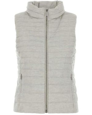 Moorer Jassen ,Grijs ,Linnen Villan Down Jacket