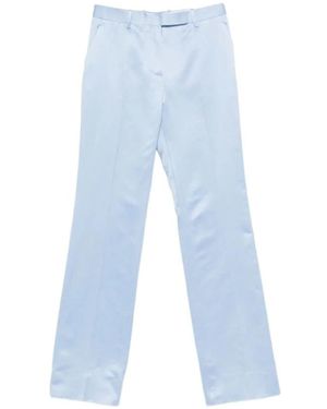 Tom Ford Broeken ,Blauw ,Katoen Rechte Broek