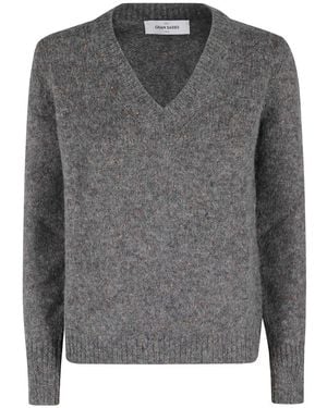 Gran Sasso V-Neck Knitwear - Gris