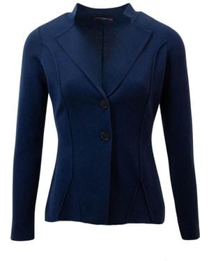 High Jassen ,Blauw Gebreid Vest