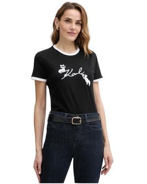 KARL LAGERFELD T-Shirts - Negro