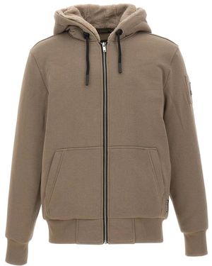 Moose Knuckles Hoodies & Sweatvesten ,Bruin ,Katoen Classic Bunny Sweatshirt - Grijs