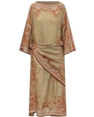 Zimmermann Wrap Jurken - Naturel