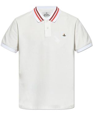 Vivienne Westwood Polo mit logo - Weiß