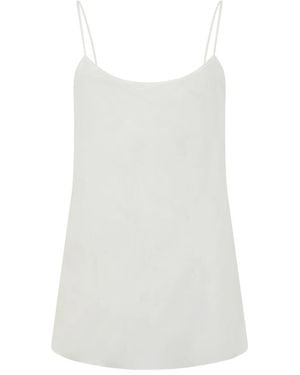 Alberta Ferretti Sleeveless Tops - White