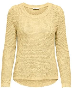 ONLY Geena Xo Langarm Pullover Strick - Gelb