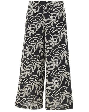 Elena Miro Wide Trousers - Grey