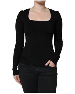 Dolce & Gabbana Round-Neck Knitwear - Black