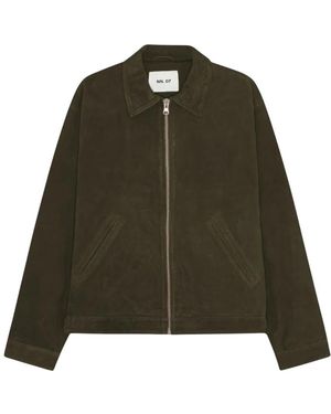 NN07 Petrus Suede Jacket - Grün