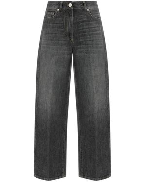 Peserico Wide Jeans - Gris