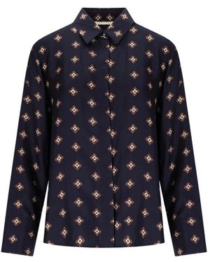 Max Mara Overhemden ,Blauw ,Disco Shirt