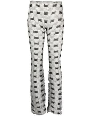Isa Boulder Wide Trousers - Grigio