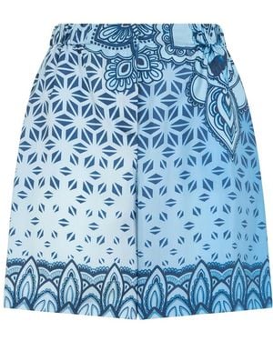 Alberta Ferretti Short Shorts - Blue