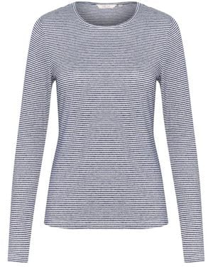 Cream Lange Mouwen Tops - Blauw