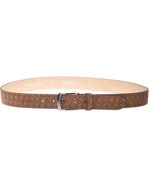 Baldinini Woven Print Suede Belt - Bruin