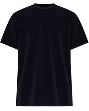 Balmain T-Shirt Met Geborduurd Logo - Zwart