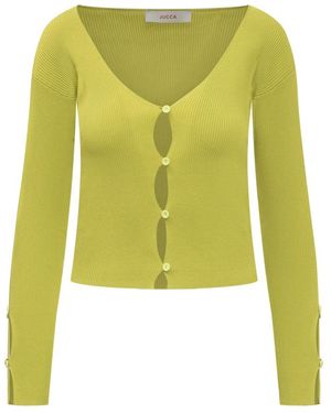 Jucca Cardigan Canelado - Groen