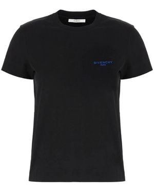 Givenchy Slim T-Shirt Mit Paris-Stickerei - Schwarz