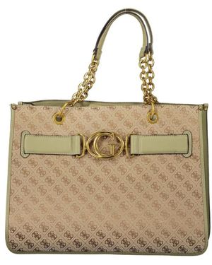Guess Groene Polyester Handtas - Naturel